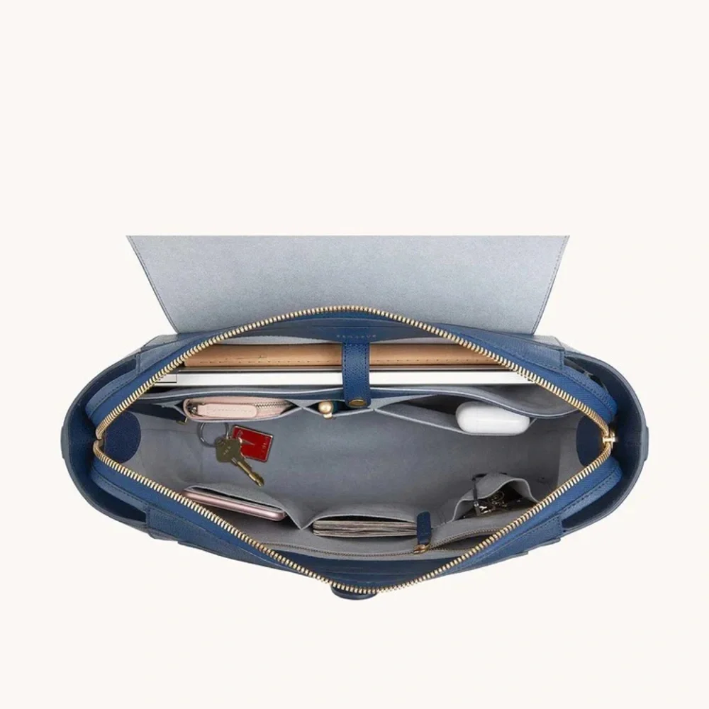 {{senreve}} Maestra Bag Pebbled Marine Large - Picture 6 of 16